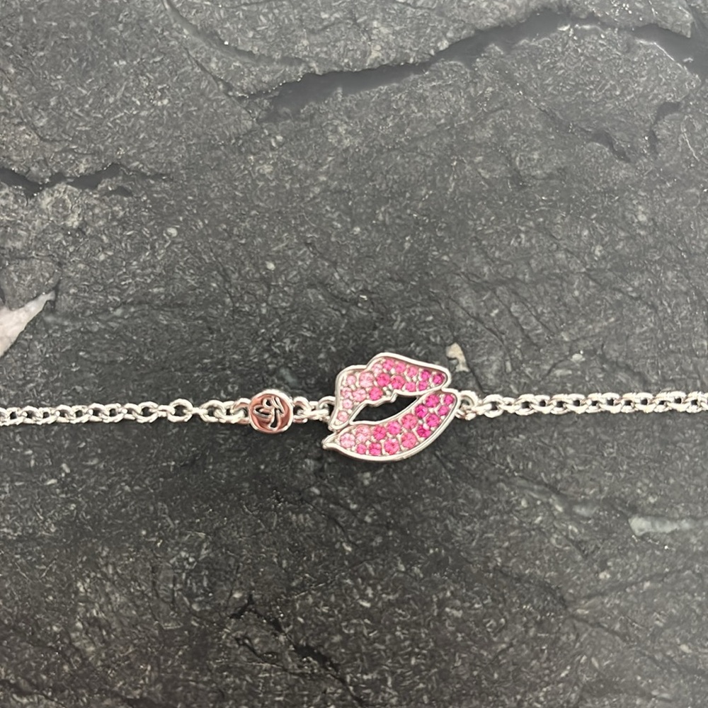 Zumba Fitness Silver and Pink Bracelet